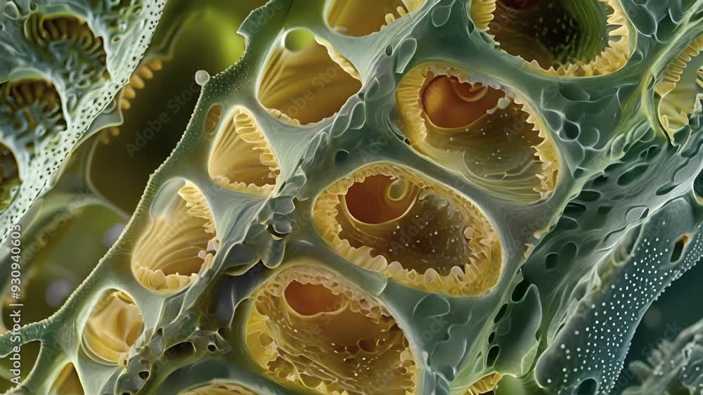 Poster an electron microscope image of the cristae the folds in the inner membrane of mitochondria where mo