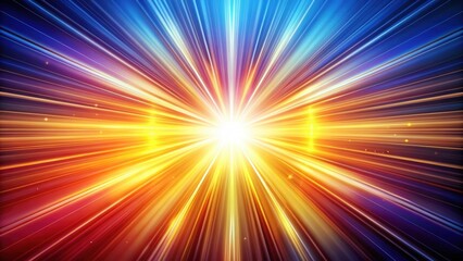 Obraz premium Dramatic light burst background with vibrant colors and rays of light shining through, light burst, dramatic