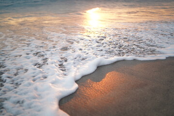 sunset on the beach