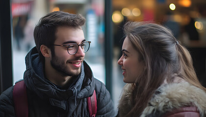Obraz premium Mid-conversation Take photos of everyone
