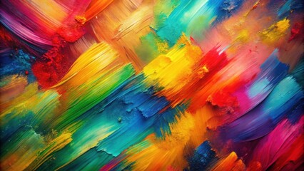 Colorful abstract background created with textured brushstrokes , art, painting, abstract, colorful, vibrant, texture