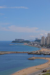 scenery of Sokcho Port on a nice day