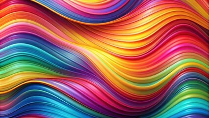 Obraz premium Vibrant and dynamic abstract background with colorful wavy patterns, bright, colorful, wavy, abstract, background, vibrant