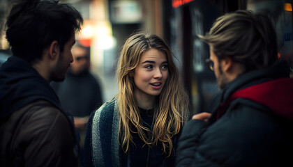 Mid-conversation Take photos of everyone