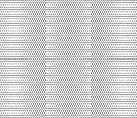 Vector seamless pattern. Plain hexagon grid with bold cells. Small hexagon shapes. Seamless tileable vector illustration.