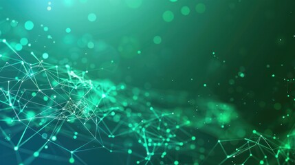 Fototapeta premium Abstract Green Network