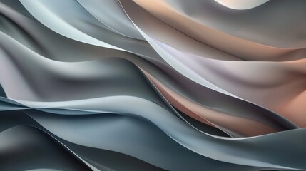 Abstract Wavy Pattern with Smooth Curves