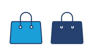 Shopping bag icon vector. shopping icon vector