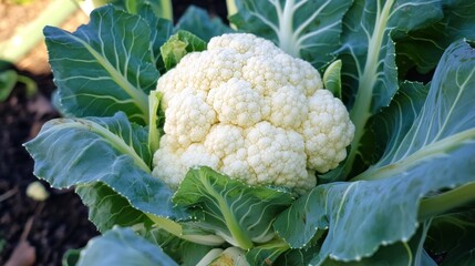 Cauliflower in the Garden