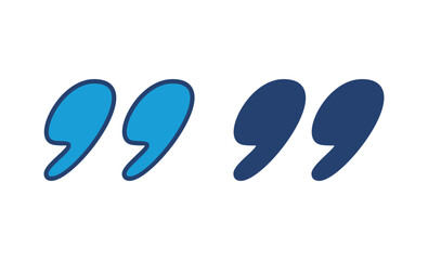 Quote icon vector. Quotation mark symbol.