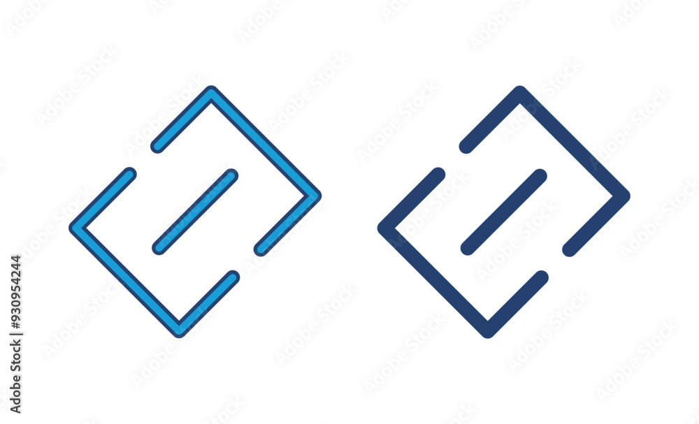 Poster link icon vector. hyperlink chain symbol.