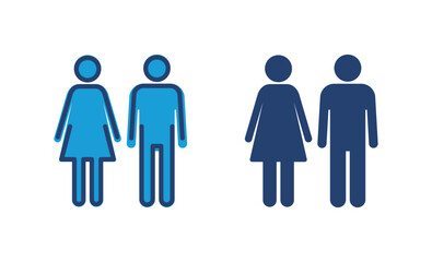 Man and woman icon vector. male and female symbol