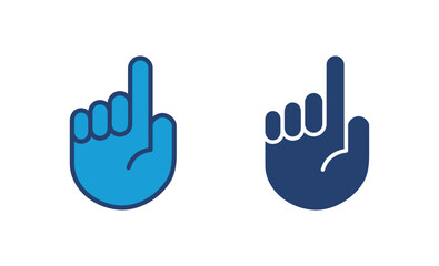 Hand icon vector. hand vector icon, palm