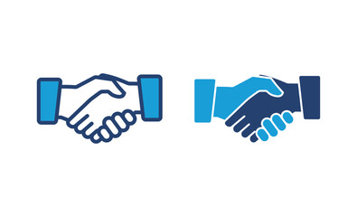 Obraz premium Handshake icon vector. business handshake. contact agreement