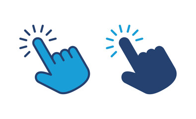 Obraz premium Hand cursor icon. cursor icon vector. hand cursor icon click