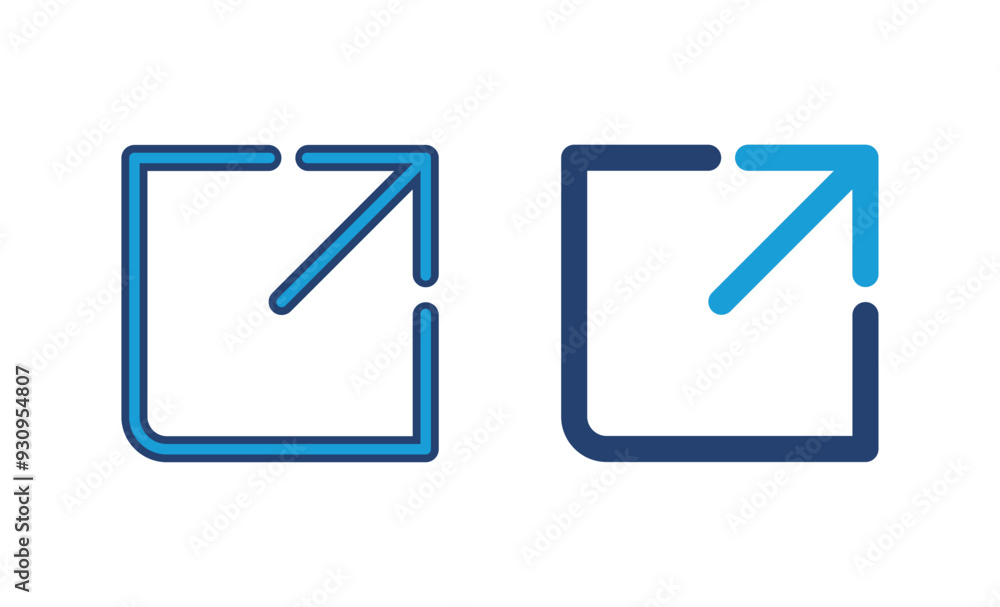 Poster external link icon vector. link icon vector. hyperlink symbol