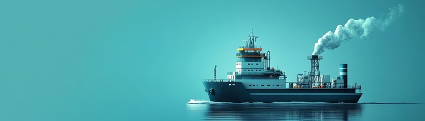 Eco-friendly energy generator flat design front view sustainable tech theme animation Triadic Color Scheme