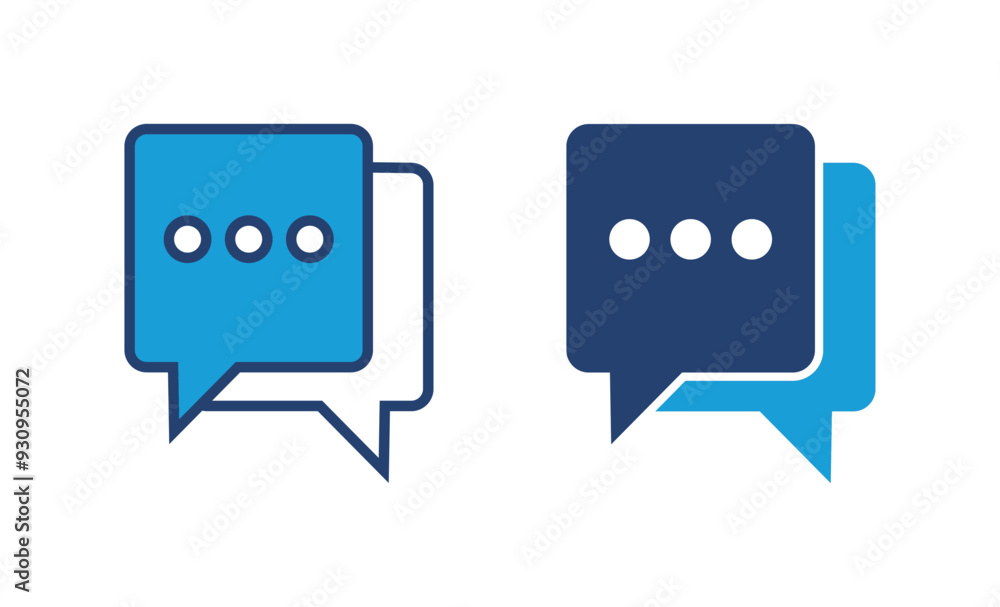 Poster chat icon vector. speech bubble icon. comment icon vector. message. contact us