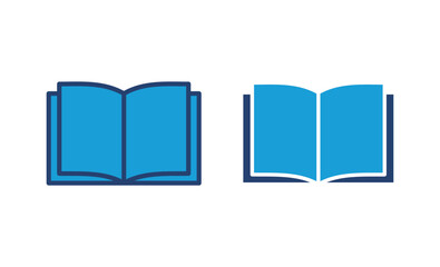Book icon vector. open book icon vector. ebook icon