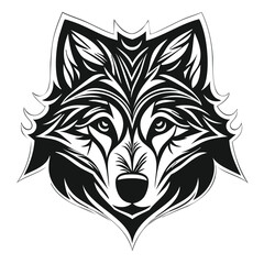 Obraz premium wolf head tattoo