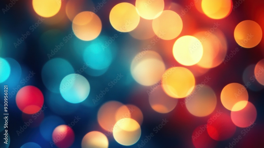 Poster abstract bokeh background