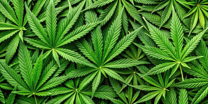 Abstract background of green cannabis leaves with the number 420 in the center , cannabis, green, background, abstract, 420