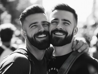 Friendly Moment of Two Men