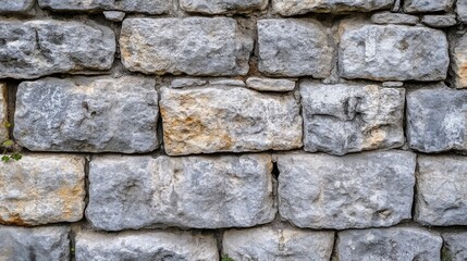 Fototapeta premium Texture of a stone wall. Old castle stone wall texture background. Stone wall as a background or texture. Part of a stone wall, for background or texture , ai