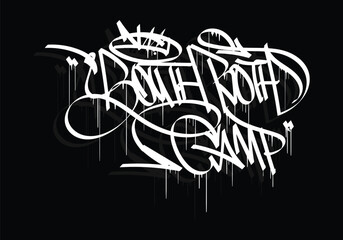 YOUTH BOTH CAMP graffiti tag style design