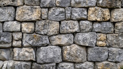 Fototapeta premium Texture of a stone wall. Old castle stone wall texture background. Stone wall as a background or texture. Part of a stone wall, for background or texture , ai