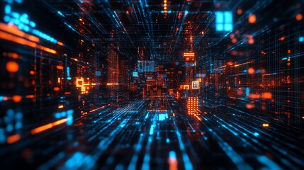 Digital Cityscape: A Journey Through the Network