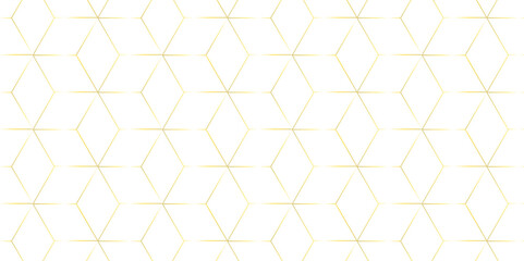 Vector abstract hexagonal futuristic geometric backdrop White background and embossed hexagon , honeycomb gold cube hexagon concept design abstract technology background vector wallpaper.