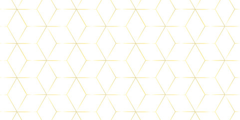 Vector abstract hexagonal futuristic geometric backdrop White background and embossed hexagon , honeycomb gold cube hexagon concept design abstract technology background vector wallpaper.
