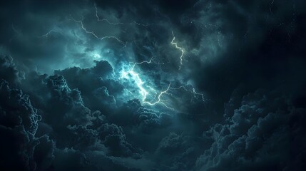 Dark clouds and lightning in 4K resolution © Olivia