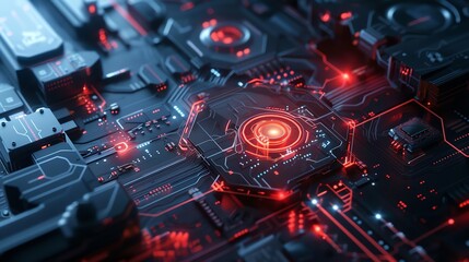 Fototapeta premium Futuristic Technology Abstract