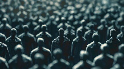 Obraz premium The Individuality of the Crowd