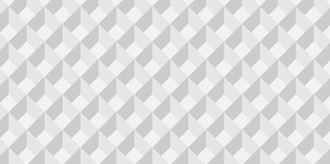 Minimal vector cubes geometric tile and mosaic wall grid retro digital hexagon technology wallpaper background. white and gray block cube structure backdrop square triangle texture vintage design.