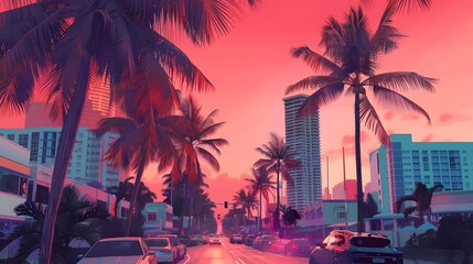 Miami vibes wallpaper background