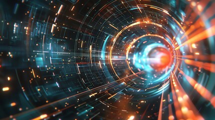 Abstract Digital Tunnel