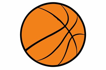 Fototapeta premium basketball ball isolated on white