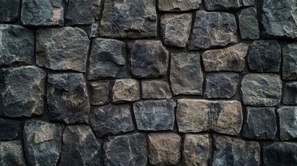 Fototapeta premium Texture of a stone wall. Old castle stone wall texture background. Stone wall as a background or texture. Part of a stone wall, for background or texture , ai