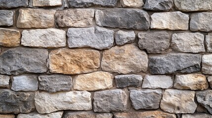 Fototapeta premium Texture of a stone wall. Old castle stone wall texture background. Stone wall as a background or texture. Part of a stone wall, for background or texture , ai
