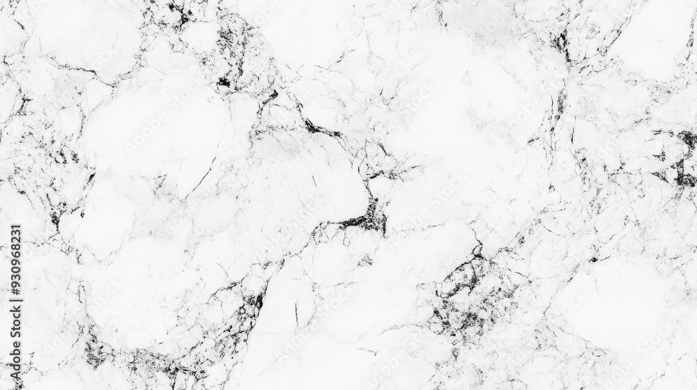 Poster this seamless pattern showcases a white marble texture with subtle gray veining, ideal for backgroun