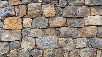 Fototapeta premium Texture of a stone wall. Old castle stone wall texture background. Stone wall as a background or texture. Part of a stone wall, for background or texture , ai