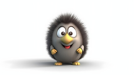 Fototapeta premium Porcupine 3d cartoon style