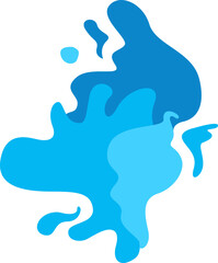Obraz premium Water Splash Illustration