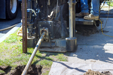 Using horizontal directional drilling machine, trenchless communications, fiber optic laying can be...