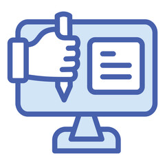 Obraz premium Content Writing Icon