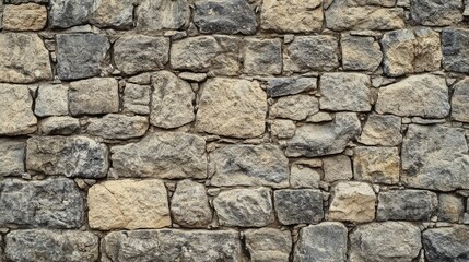 Obraz premium Texture of a stone wall. Old castle stone wall texture background. Stone wall as a background or texture. Part of a stone wall, for background or texture, ai