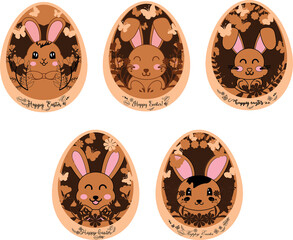 Happy Easter Laser Cut 